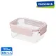 【Glasslock】韓國製烤箱可用強化玻璃櫻花粉保鮮盒-長方形700ml