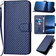 Compatible with Google Pixel 6 5G Phone Cover,PU Leather with Card Slots,Compatible with Google Pixel 6 5G Magnetic Closure Kickstand Flip Wallet Phone Case Blue