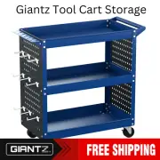 Giantz 3-Tier Tool Storage Trolley Shed Organiser Workshop Blue