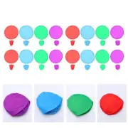 16pcs Foldable Flying Disc Flying Plate Plaything Foldable Fan