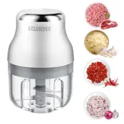Garlic Chopper, Mini Food Processor, USB Rechargeable Mini Chopper, Powerful ...