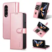 For Samsung Galaxy Z Fold4 5G Leather Phone Case - Smooth Calf Texture