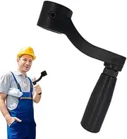 Black Hand Crank | Replacement Round Hole Crank Handle, Renewable Bolt Fixing Handle for 12mm and 14mm Openings Wide Range of Performance Uses
