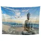 Buddha Statue Tapestry Wall Hanging Rugs Bedspread Beach Mat Home Dorm Decor Art