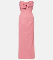 [Tove] Tove Rahel linen and cotton-blend maxi dress AU 14 red