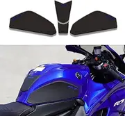 NIGHT CAT R7 Motorcycle Fuel Tank Protector,Anti Slip Fuel Tank Sticker,R7 Waterproof Fuel Tank Side Traction Pad(Black Blue)