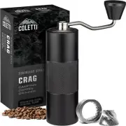 Crag Hand Coffee Grinder — CNC Manual Coffee Grinder — Camping Coffee Grinder