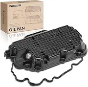 Engine Oil Pan Sump with Drain Plug & Gasket Compatible with Infiniti Q50 2016-2020, Q60 2017-2021, 3.0L, AWD Only, Replace # 111105CB2B