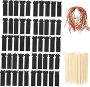 HOOTNEE 10pcs Animal Scratch Bookmarks Rainbow Bookmarks Scratch Cards for Boys and Girls Thick Paper Animal Bookmarks Hanging Strings