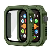 For Apple Watch Series 9 8 7 6 5 4 Ultra SE Case with Tempered Screen Protector