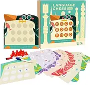Memory Matching Board Game | 2 Language Preschool Learning Educational Toy | Portable Problem Solving Supplies for Boy Girl Birthday