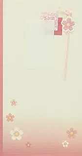 Iyo Yuna Center V106-08 Gold Seal for General Celebrations, Flower Pink