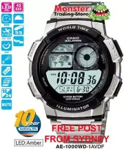 CASIO WATCH AE-1000WD-1AV AE-1000W AE1000 AE1000W 12 MNTH WARANTY