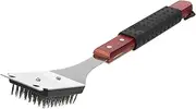 BESPORTBLE BBQ Grill Cleaning Brush Barbecue Scraper Barbecue Grill Cleaner BBQ Wire Cleaner BBQ Grill Scrapers Great BBQ Tool Grilling for Cooks Basting Brush Red Stainless Steel