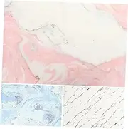 HOMSFOU 3 Sheets Marbling Pattern Wrapping Paper for Birthdays Holidays DIY Crafts Versatile Easy to Cut for