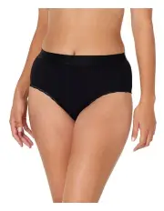 [Bendon] Cotton Logo High Rise Brief in Black