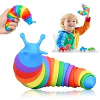 在飛比找蝦皮購物優惠-彩虹毛毛蟲玩具蛞蝓玩具