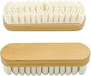 [GVILTY] Suede Brush- Crepe Suede Shoe Brush for Cleaning Suede & Nubuck on Boots, Shoes, & Jackets- Fiamme Luxury Leather Care(2 Pcs)