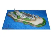 Alcatraz Prison - San Fransisco, CA - Paper Model