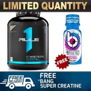 RULE1 R1 PROTEIN WHEY 100% BLEND 5LB || ON WPI WPC LEAN BCAAS 5LBS #