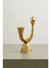 [L'Objet] L'Objet - + Haas Brothers Horn Bronze-tone Candlestick - Gold - One size One size Gold