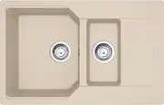 Kitchen Sink Made of Granite (Fragranite) with Single and a Half Bowl from Franke Urban UBG 651-78 - Beige - 114.0685.240
