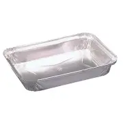 Pactiv Oblang Pan Silver 25 oz. 8" L Top Inside x 8.5" L Top Outside | 400/Pack
