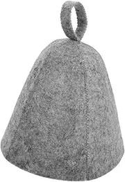Generic Felt Sauna Hat Shower Caps Hats Felt Sauna Cap Felt Bath Cap Sauna Wrap Shower Hair Cap Sauna Hair Protector Sauna Hair Cap Felt Hair Sauna Cap Hat for Sauna Grey Felt Cloth