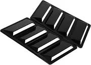 BRIGHTFUFU 2Pcs Engine Hood Vents Realistic Shark Gill Design Car Bonnet Scoop Quick Installation Air Intake Cover for Various Vehicle Models