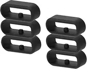 6-Pack Fastener Rings intended for Garmin Vivoactive 3/Forerunner 645 245/Venu/Vivomove/Fenix 7S/Fenix 6S/Fenix 5S Band Keeper, Silicone Replacement Watch Band Loop/Holder/Retainer