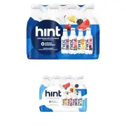Water Best Sellers Pack & Hint Water White Variety (24 Bottles), Zero Sugar, Swe