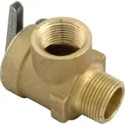 Pressure Relief Valve, Jandy/Zodiac, 3/4" x 3/4", 75psi, Brass