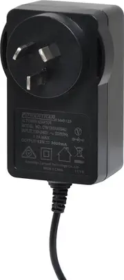 Powertran 24V DC Jack 1.5A Fixed Screw On Tip Positive Appliance Plugpack 2.1mm