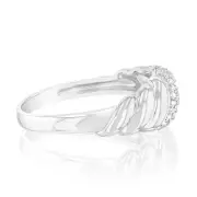 Sterling Silver 1/6 Carat Diamond Ring, Q
