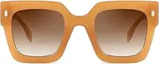 [SDINM] Vintage Oversized Square Sunglasses for Women, Fashion Womens Luxury Big Sun Glasses Shades UV400 Protection