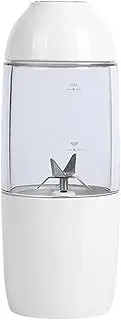 Portable Blender, Smoothie, Milkshake, Fruit Blender, Mini Blender with Powerful Motor 4000Mah Rechargeable Battery, Dual-Use Cup Lid,White