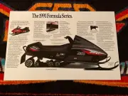 ‘91 SKI-DOO Formula Mach 1 Snowmobile Poster vintage sled Mach 617cc