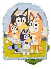 Pull String Bluey Cardstock & Tissue Paper Pinata, 17.5in x 21.75in