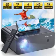 5G WiFi Bluetooth 4K Projector 450 ANSI Lumen Full HD Native 1080P Home Theater