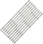 ECEVMLGLZW 5/10kits LED Backlight Strip for 55UJ6300-CA 55UJ6300-UA 55LJ5500-UA 55UJ630V-ZA 55UJ635V-ZF 55UJ634T-TD 55LG63CJ 55UJ63 55LJ55(5kits 50pcs)