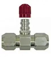 S.u.r. And R Auto Parts AC412H 1/2" Service Port Valve - High Side (1)