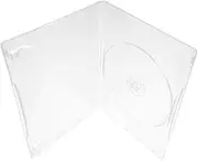 Maxtek 7mm Slim Clear Single CD/DVD Case, 50 Pieces Pack.