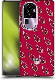 Head Case Designs Officially Licensed NFL Patterns Arizona Cardinals Artwork Soft Gel Case Compatible with Oppo Reno10 Pro+