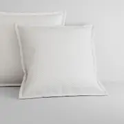 Sheridan Fentley European Pillowcase in White Cotton