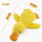 Dog toy plush companion sleeping duck bite resistant teeth grinding sound Big