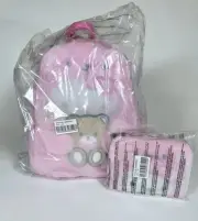 Loungefly Hello Kitty Teddy Bear Cosplay Plush Backpack & Wallet Set New W/Tags