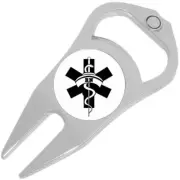 Medical Symbol Caduceus Golf Ball Marker Divot Repair Tool Bottle Opener