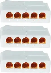 3Pcs 5 Port Gigabit POE Extender 100/1000Mbps 1 in 4 Out PoE Repeater DIN Rail for 48V POE Camera Wierless AP CCTV