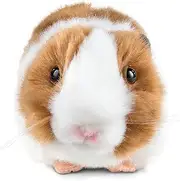 Living Nature Brown Guinea Pig with Sound, Realistic Plush Toy, Soft and Cuddly Stuffed Animal for Kids, Interactive Pet with Fun Fact Tags, Eco-Friendly and Made with Naturli Recycled Materials
