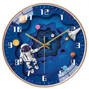 12 Inch Silent Movement Kids Wall Clock Non Ticking Children Round Wall Clock...